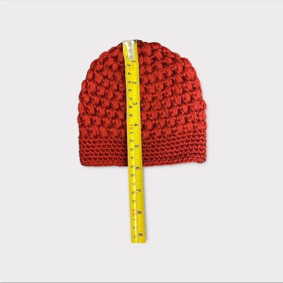 HANDMADE | Toddler's Knit Deep Red Toque - Picture 3 of 3
